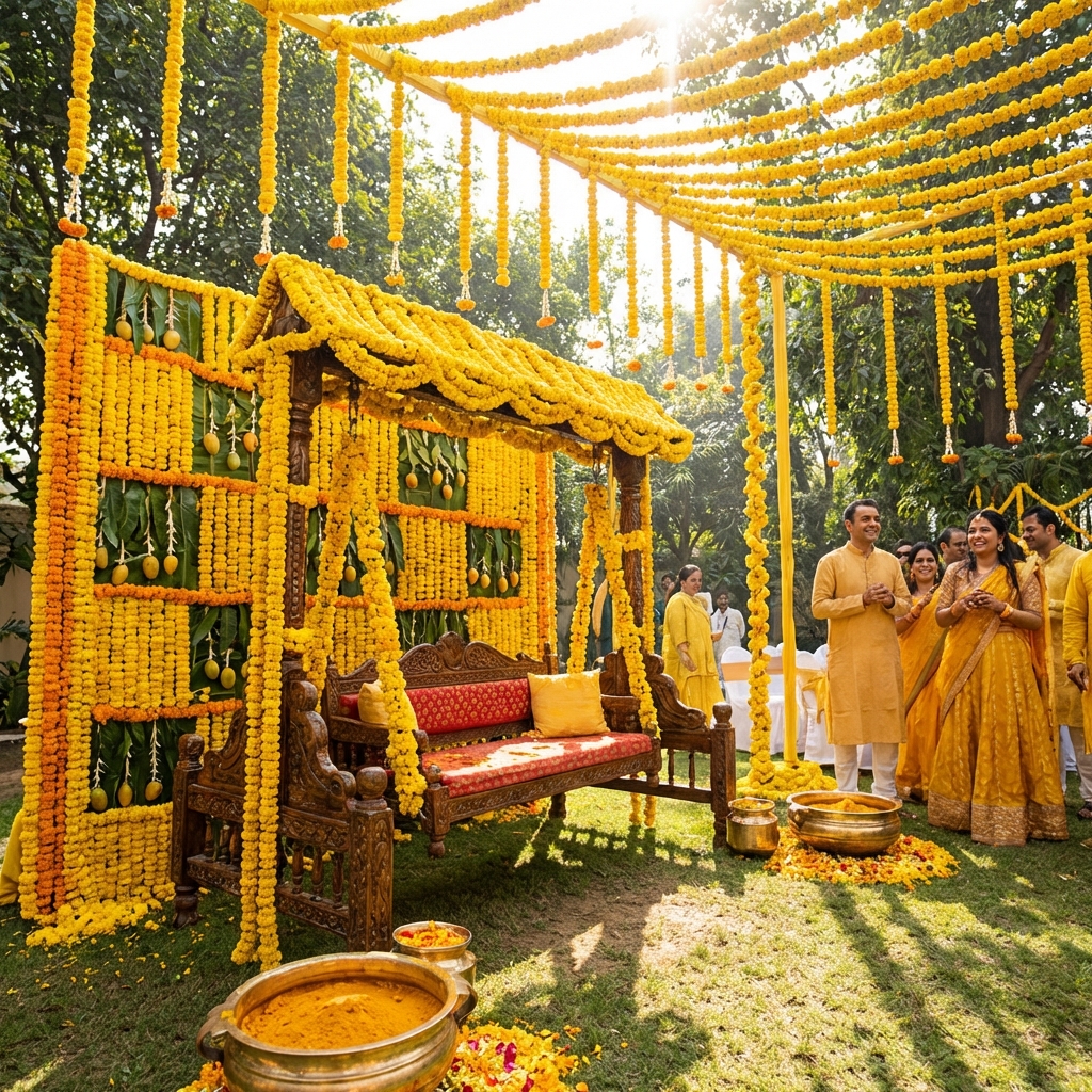 Haldi, Mehendi & Home